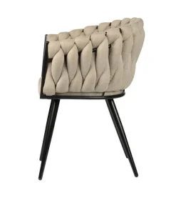 Eetkamerstoel Wave | Beige – Luxe Designstoel | Chique-Living