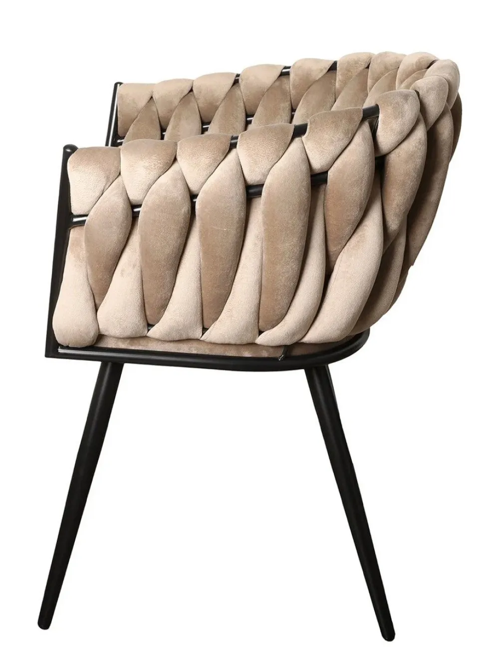 Eetkamerstoel Wave | Velvet Sand Beige – Luxe Designstoel | Chique-Living