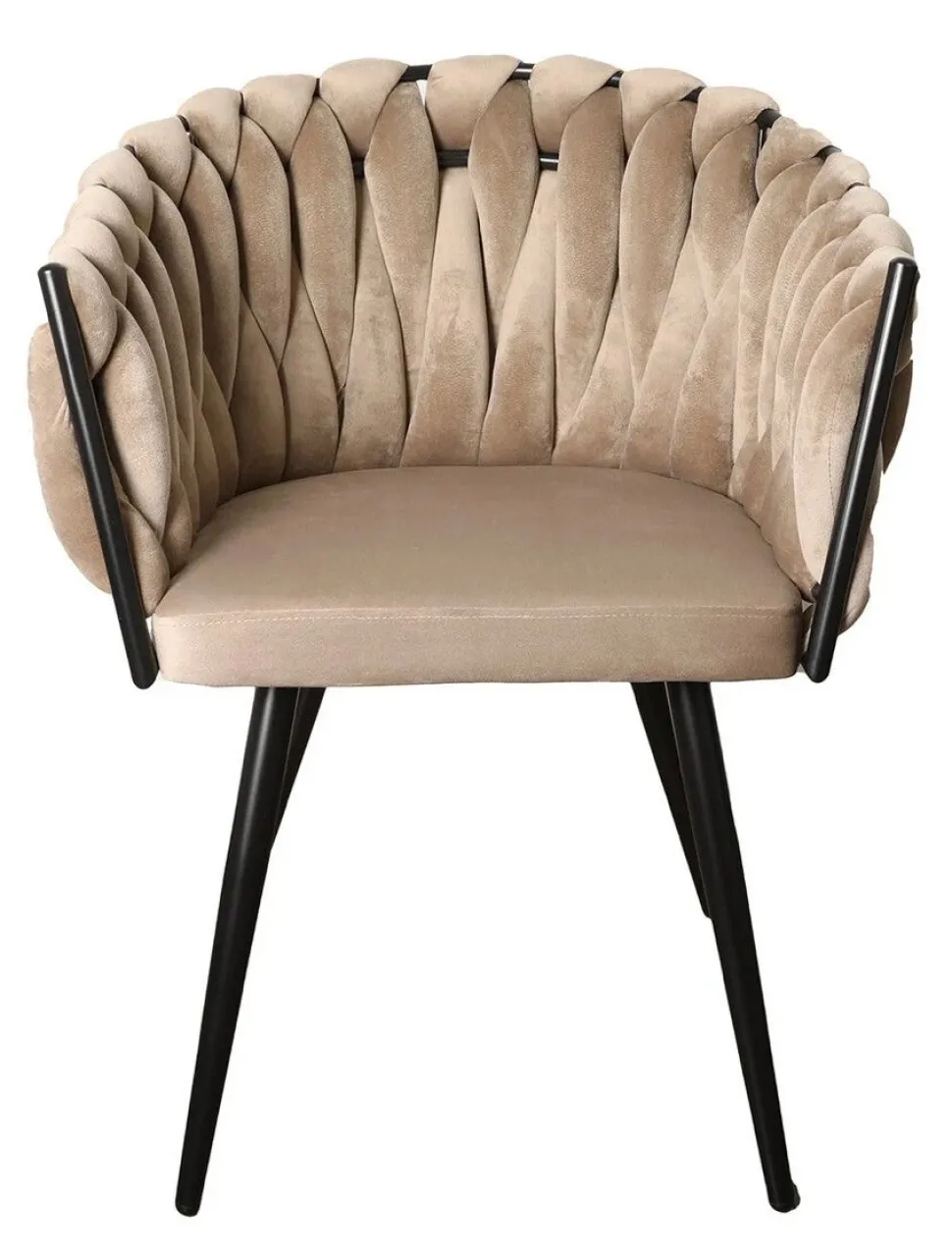 Eetkamerstoel Wave | Velvet Sand Beige – Luxe Designstoel | Chique-Living