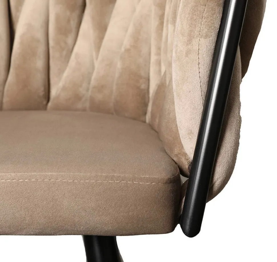 Eetkamerstoel Wave | Velvet Sand Beige – Luxe Designstoel | Chique-Living