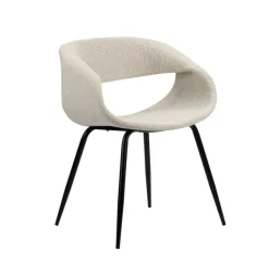 Eetkamerstoel Whale Wit / Off White | Moderne Stoel met Armleuning – Chique Living