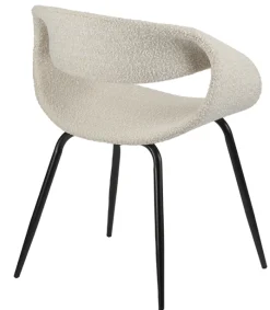 Eetkamerstoel Whale Wit / Off White | Moderne Stoel met Armleuning – Chique Living
