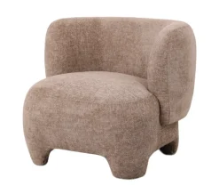 Fauteuil Lorain – Chenille Zand | 80x80x71 cm