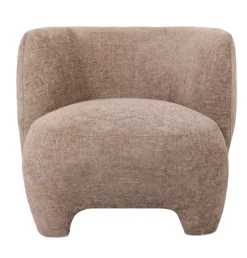 Fauteuil Lorain – Chenille Zand | 80x80x71 cm