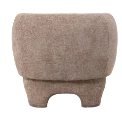Fauteuil Lorain – Chenille Zand | 80x80x71 cm