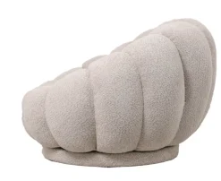 Fauteuil Poppy – Bouclé Beige | 97x97x69 cm