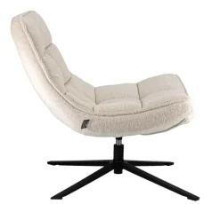 Fauteuil ‘Sep’ Bouclé Sand | Comfortabele Lounge Stoel in Scandinavische Stijl