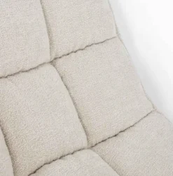 Fauteuil ‘Sep’ Bouclé Sand | Comfortabele Lounge Stoel in Scandinavische Stijl