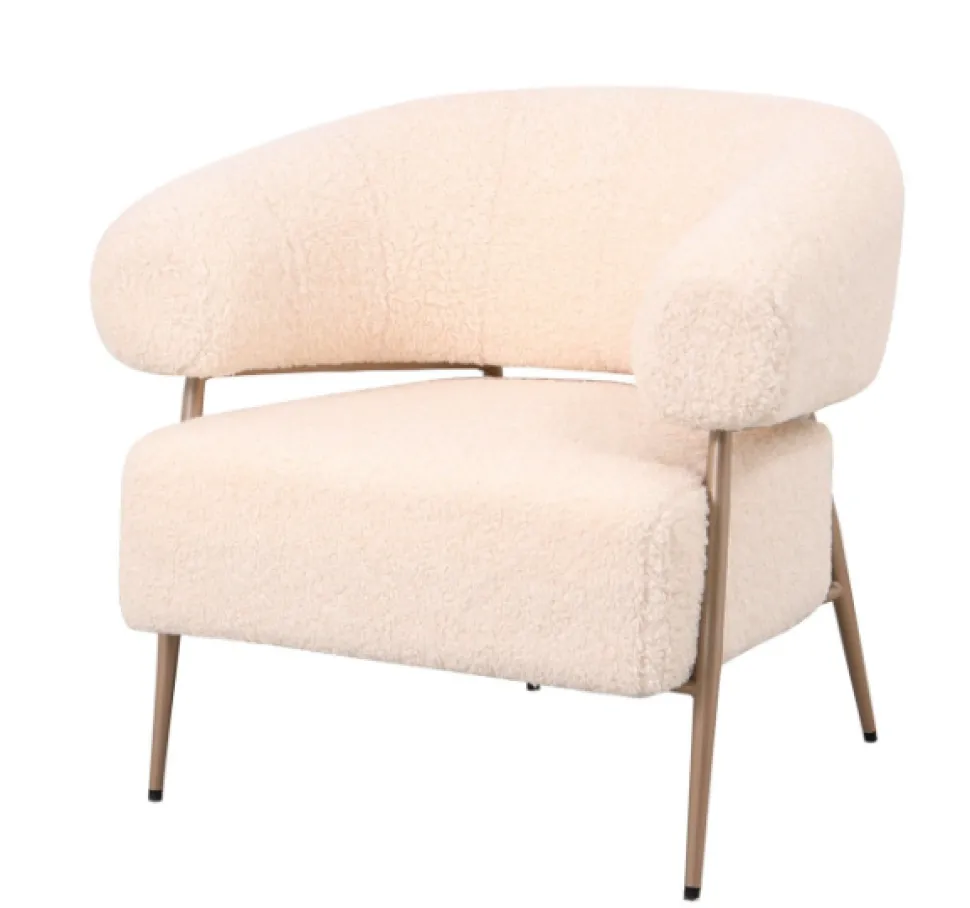 Fauteuil Zola – Plush Crème | Velvet 86x74x78 cm