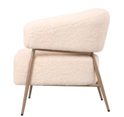 Fauteuil Zola – Plush Crème | Velvet 86x74x78 cm