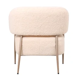 Fauteuil Zola – Plush Crème | Velvet 86x74x78 cm