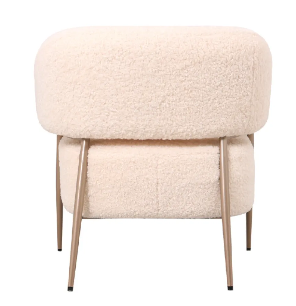 Fauteuil Zola – Plush Crème | Velvet 86x74x78 cm