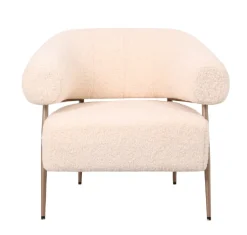 Fauteuil Zola – Plush Crème | Velvet 86x74x78 cm