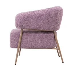 Fauteuil Zola – Plush Lila/Rose | Velvet 86x74x78 cm