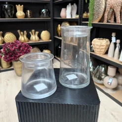 Glazen Pot Met Waxinehouder | In 2 maten | Chique-Living