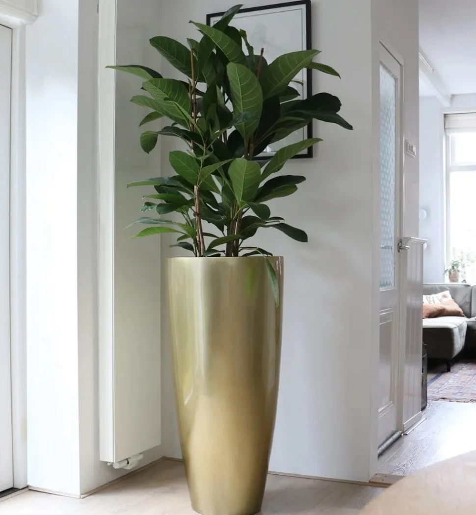 Grote Gouden Vloervaas – Vaas in 2 Maten | Vase The World | Chique-Living