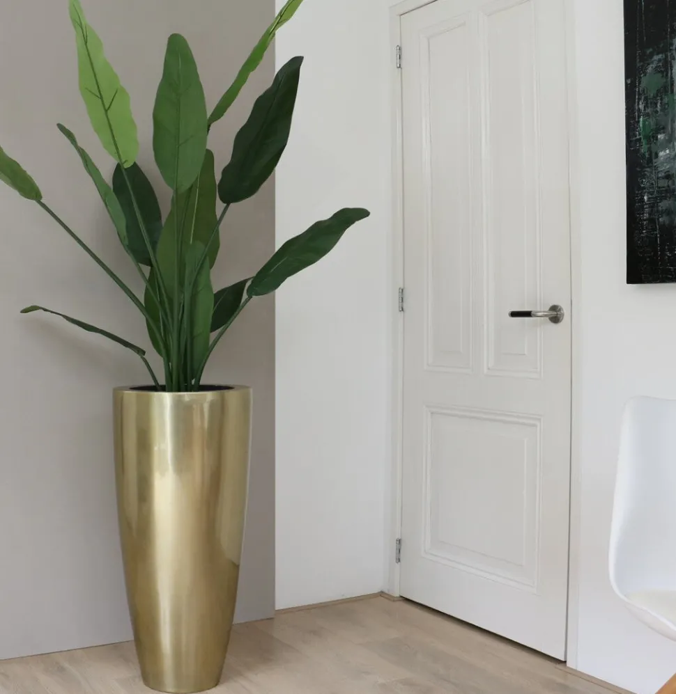 Grote Gouden Vloervaas – Vaas in 2 Maten | Vase The World | Chique-Living