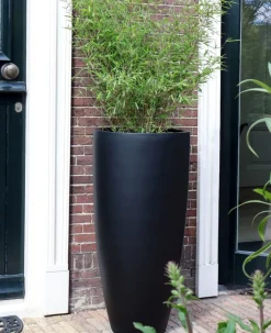 Grote Zwarte Bloempot ‘Kentucky’ Vase The World | Verkrijgbaar in 2 maten | Chique-Living