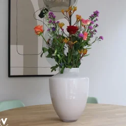 Ivory Shine Vaas ‘Tugela’ – Moderne Design Vaas 24,5x29 cm | Vase The World