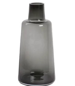 Jana Vaas Smoke Grey – Ø19xH40 cm | Langwerpig glazen design