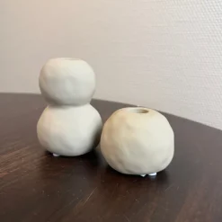 Japandi Bol Kandelaar | Set Van 2 | Chique-Living