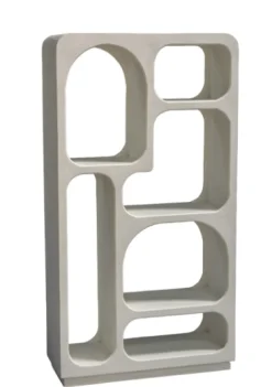Japandi Organische Vakkenkast – Hout 85x35x160 cm