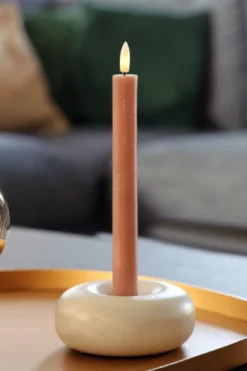 Kandelaar 'Batavo' | Vase The World | Ivory | Ø13 x H3 cm | Chique-Living