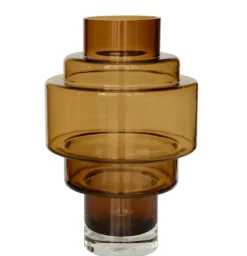 Kasai Vaas Smoke Brown – Vase The World | Glazen vaas in 2 maten