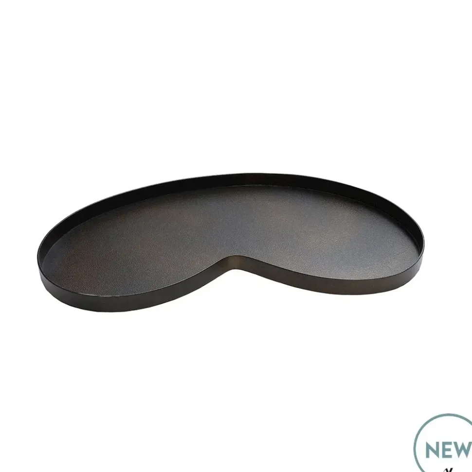 Kidney Dienblad ‘Villeta’ Bronskleur – Luxe Decoratief Dienblad in 2 Maten