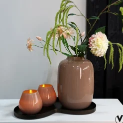 Kidney Dienblad ‘Villeta’ Bronskleur – Luxe Decoratief Dienblad in 2 Maten