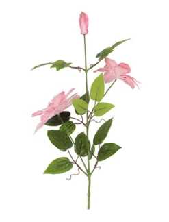 Kunstbloem Clematis Roze – Real Touch | 85 cm Hoog
