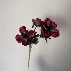 Kunstbloemen Anemoon | Aubergine | Chique-Living
