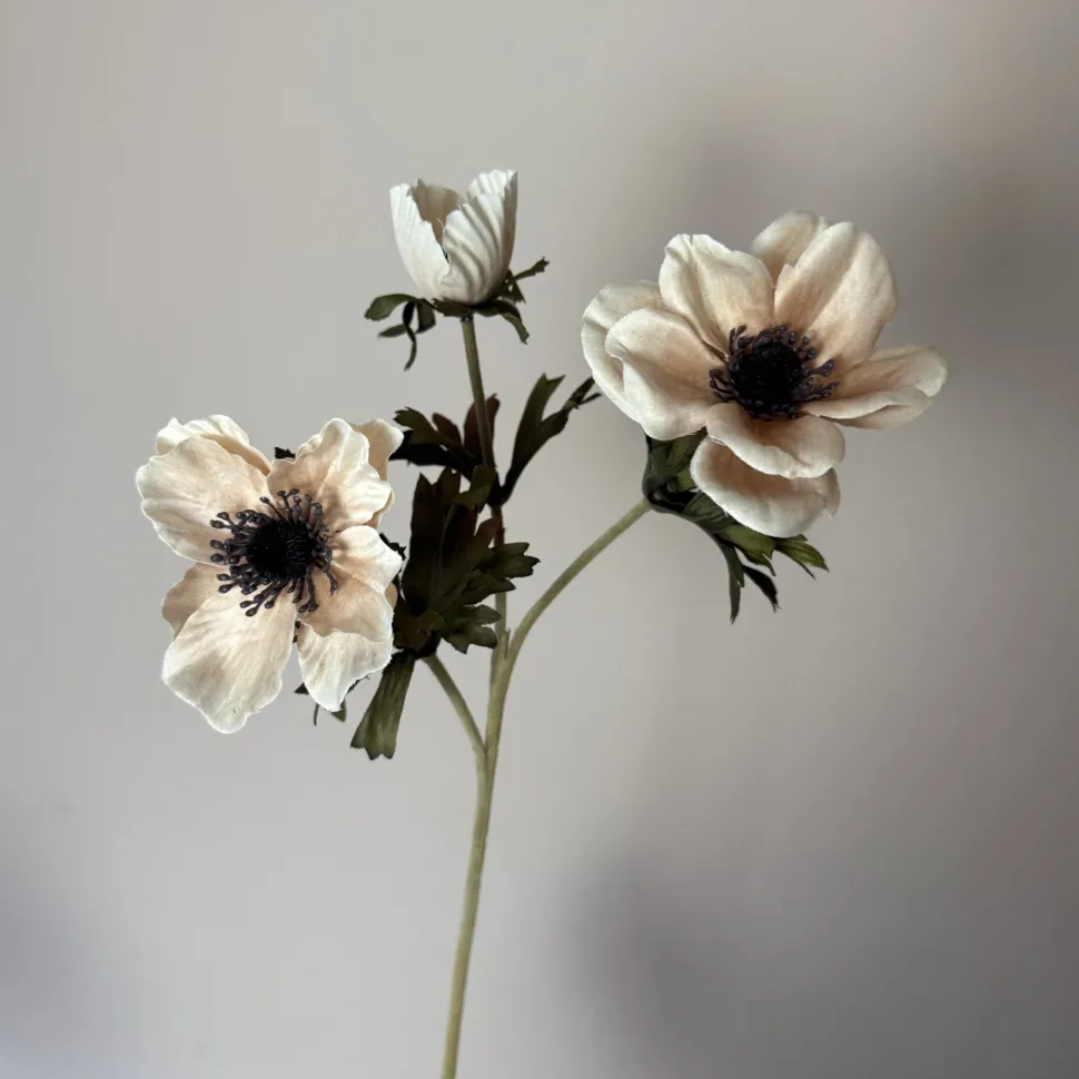 Kunstbloemen Anemoon | Creme | Chique-Living