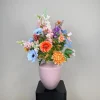Kunstbloemen Boeket ‘Kaar’ | Inclusief Oudroze Tugela Vaas | Chique-Living
