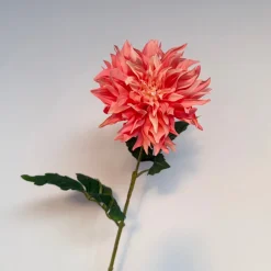 Kunstbloemen Dahlia Koraal – Warme, Volle Zomerbloem
