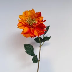 Kunstbloemen Dahlia Oranje 59cm – Volle, Warme Eyecatcher
