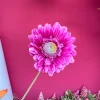 Kunstbloemen Gerbera Paars 55cm – Realistische Zijdebloem
