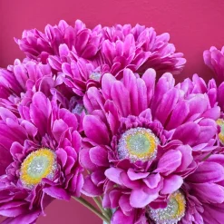 Kunstbloemen Gerbera Paars 55cm – Realistische Zijdebloem
