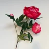 Kunstbloemen Pioenroos Koraal 69cm – Warme, Volle Bloem