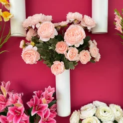 Kunstbloemen Ranonkel Lichtroze x3 59cm – Zachte, Romantische Tak
