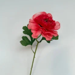 Kunstbloemen Ranonkel Roze 46cm – Zachte, Compacte Zijdebloem