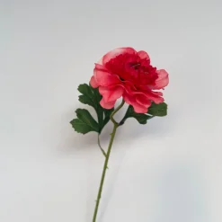 Kunstbloemen Ranonkel Roze 46cm – Zachte, Compacte Zijdebloem