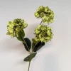 Kunstbloemen Snowball Green 61cm – Groene Tak met 3 Bollen