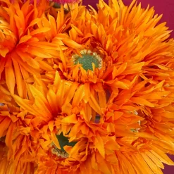 Kunstbloemen Spider Gerbera Oranje 46cm – 1 Bloem per Tak