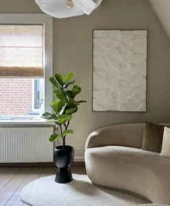 Kunstplant Ficus Tabaksplant 125cm – Stijlvol & Onderhoudsvrij