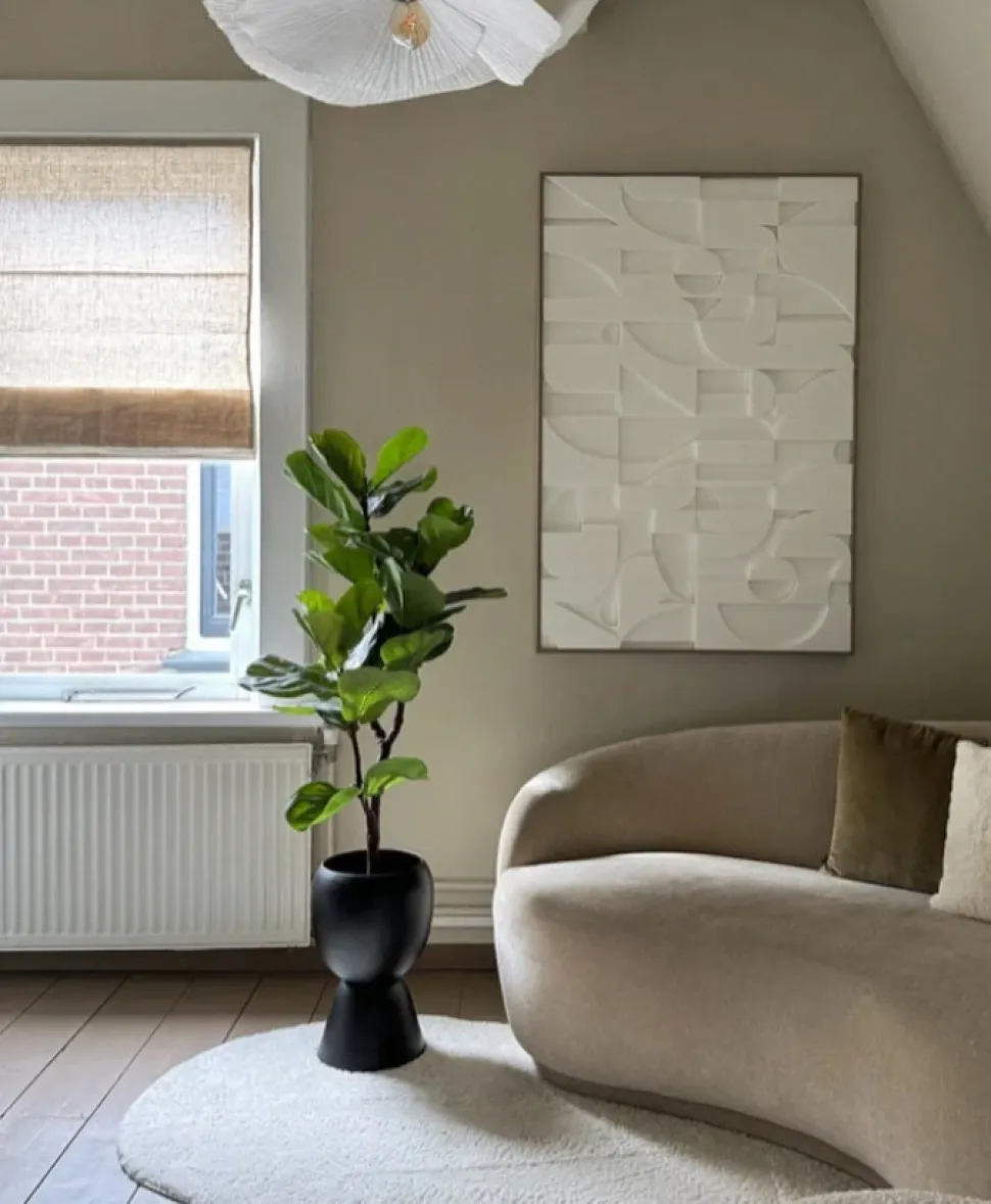 Kunstplant Ficus Tabaksplant 125cm – Stijlvol & Onderhoudsvrij