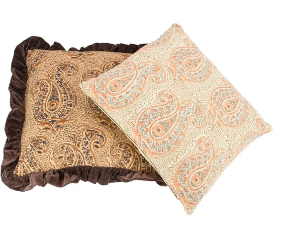 Kussen Batik Beige kopen | Luxe Sierkussen 45x45cm met Batikprint | Chique Living