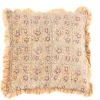 Kussen ‘Floral met Roezels’ Rosewood kopen | Luxe Sierkussen 45x45cm met Bloemmotief | Chique Living