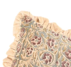 Kussen ‘Floral met Roezels’ Rosewood kopen | Luxe Sierkussen 45x45cm met Bloemmotief | Chique Living