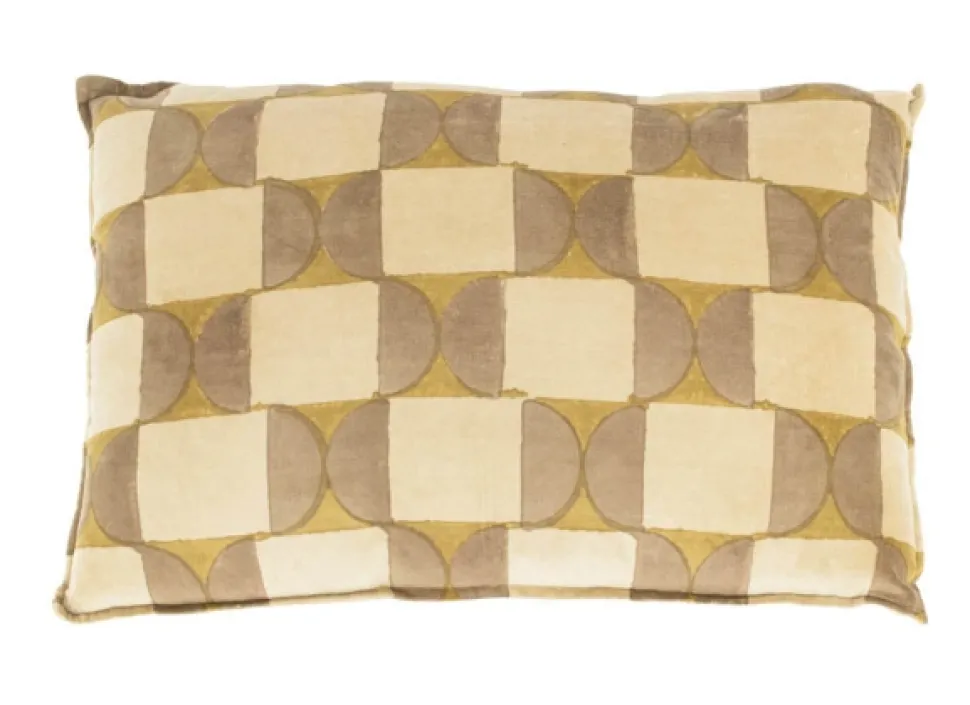 Kussen ‘Square’ Oker kopen | Luxe Sierkussen 40x60cm met Binnenkussen | Chique Living